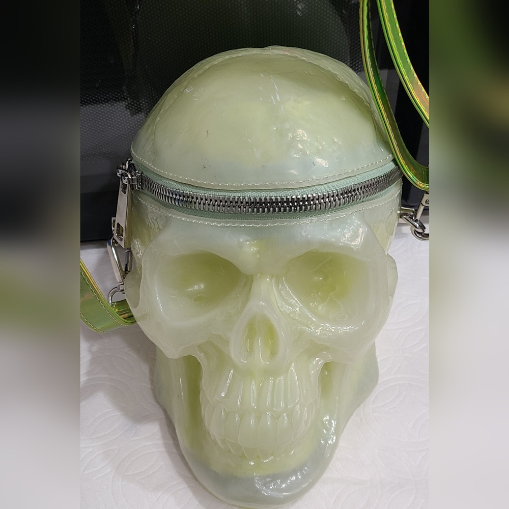 Glow-in-the-Dark Gothic Skull Bag